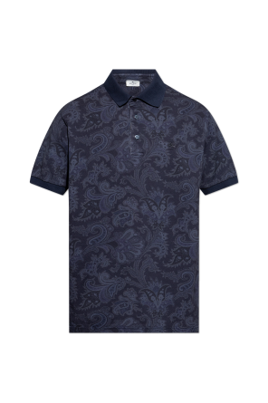 【関税込み】ETRO 'Paisley' polo shirt ETRO paisley-print Cotton Polo Shirt | Blue | FARFETCH